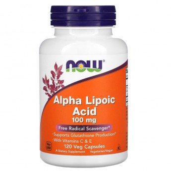 Альфа-липоевая кислота NOW FOODS Alpha Lipoic Acid 100 мг, 120 капсул Альфа-липоевая кислота NOW FOODS Alpha Lipoic Acid 100 мг, 120 капсул