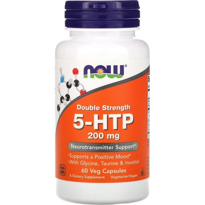 Аминокислота NOW FOODS 5-HTP, 200 мг, 60 капсул NS*0108 Аминокислота NOW FOODS 5-HTP, 200 мг, 60 капсул NS*0108
