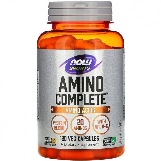 Аминокислота NOW FOODS AMINO COMPLETE, 120 капсул NS0011 Аминокислота NOW FOODS AMINO COMPLETE, 120 капсул NS0011