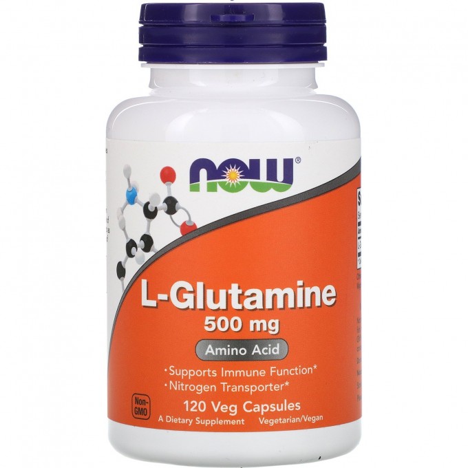 Аминокислота NOW FOODS L-GLUTAMINE, 500 мг, 120 капсул NS*0092 Аминокислота NOW FOODS L-GLUTAMINE, 500 мг, 120 капсул NS*0092