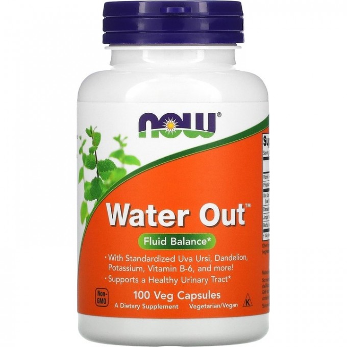 Бад NOW FOODS Wаter out, мочегонное, 100 капсул NS1908 Бад NOW FOODS Wаter out, мочегонное, 100 капсул NS1908