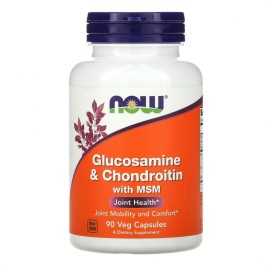 Глюкозамин и Хондроитин NOW GLUCOSAMINE & CHONDROITIN WITH MSM- 90 капсул Глюкозамин и Хондроитин NOW GLUCOSAMINE & CHONDROITIN WITH MSM- 90 капсул