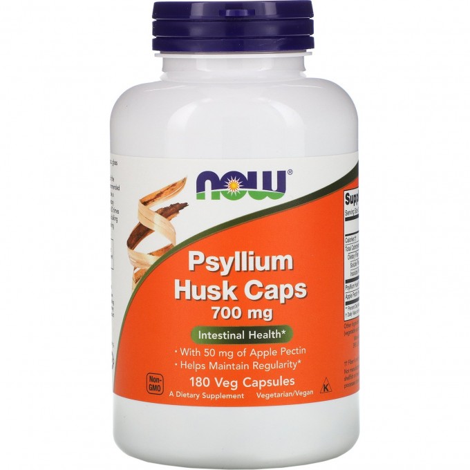 Клетчатка NOW Psyllium Husk, 180 капсул NS5973 Клетчатка NOW Psyllium Husk, 180 капсул NS5973