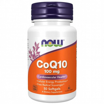 Коэнзим NOW FOODS COQ10, 100 мг - 50 капсул