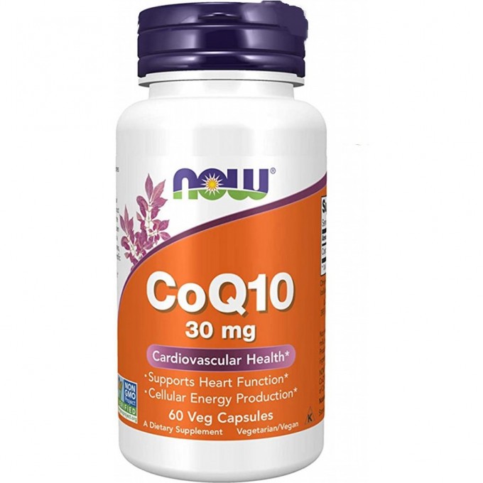 Кофермент NOW FOODS Q10, 30 мг (60 капсул) NS3184 Кофермент NOW FOODS Q10, 30 мг (60 капсул) NS3184