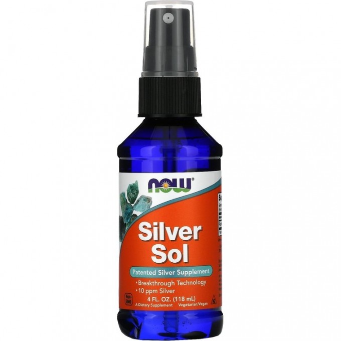 Коллоидное серебро NOW FOODS SILVER SOL, спрей, 118 мл. NS1407 Коллоидное серебро NOW FOODS SILVER SOL, спрей, 118 мл. NS1407
