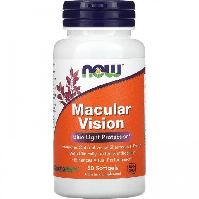 Комплекс для глаз NOW FOODS Macular Vision, 50 капсул NS3402 Комплекс для глаз NOW FOODS Macular Vision, 50 капсул NS3402
