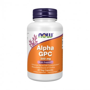 L-альфа-глицерилфосфорилхолин Alpha GPC NOW FOODS 300 мг, 60 капсул L-альфа-глицерилфосфорилхолин Alpha GPC NOW FOODS 300 мг, 60 капсул