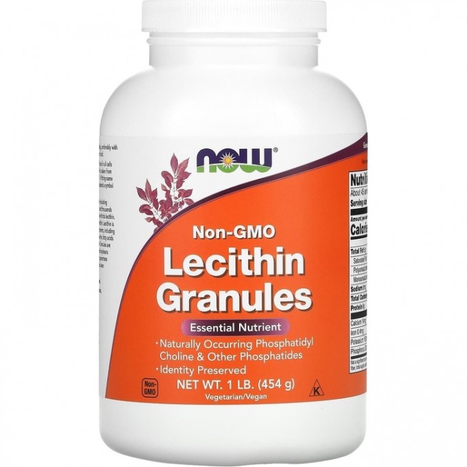 Лецитин NOW Lecithin Granules, 454 г NS2260 Лецитин NOW Lecithin Granules, 454 г NS2260