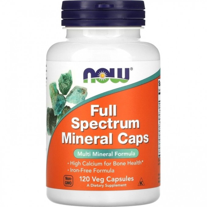 Минеральный комплекс NOW FOODS FULL SPEKTRUM MINERALS, 120 капсул NS1544 Минеральный комплекс NOW FOODS FULL SPEKTRUM MINERALS, 120 капсул NS1544
