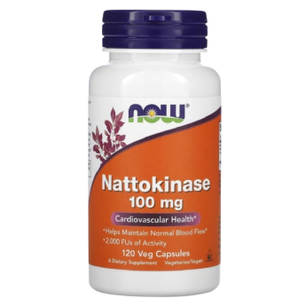 Наттокиназа NOW FOODS NATTOKINASE 100MG120 VCAPS