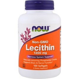 Подсолнечный лецитин NOW FOODS LECITHIN 1200 мг - 100 желатиновых капсул Подсолнечный лецитин NOW FOODS LECITHIN 1200 мг - 100 желатиновых капсул