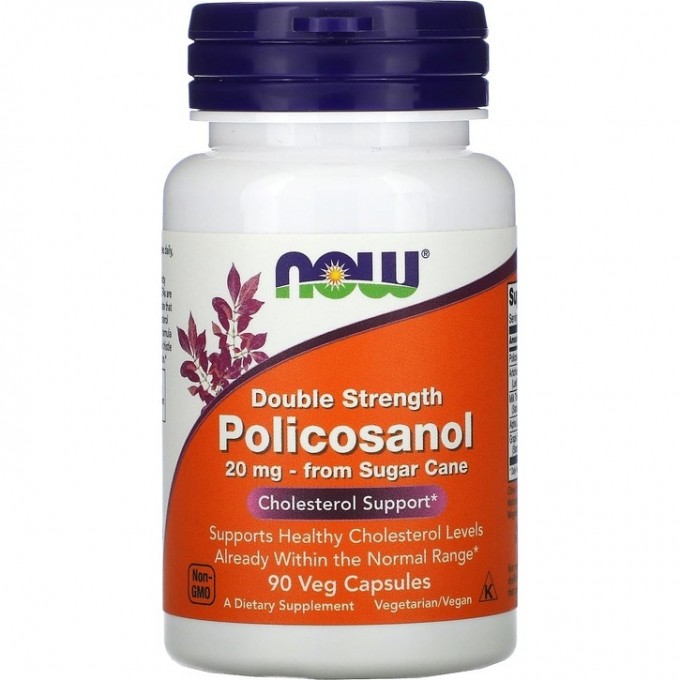 Поликозанол NOW FOODS, POLICOSANOL 20 мг NS1824 Поликозанол NOW FOODS, POLICOSANOL 20 мг NS1824