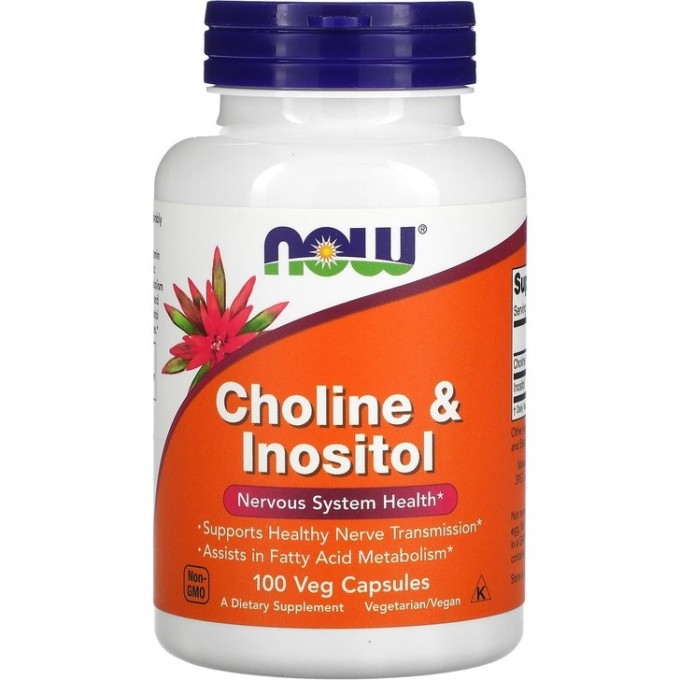 Витамин NOW FOODS CHOLIN&INOSITOL, 500 мг, 100 капсул NS*0470 Витамин NOW FOODS CHOLIN&INOSITOL, 500 мг, 100 капсул NS*0470