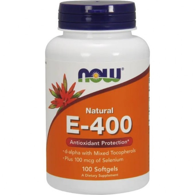 Витамин NOW FOODS Е-400 WITH SELENIUM, 100 капсул NS*0906 Витамин NOW FOODS Е-400 WITH SELENIUM, 100 капсул NS*0906