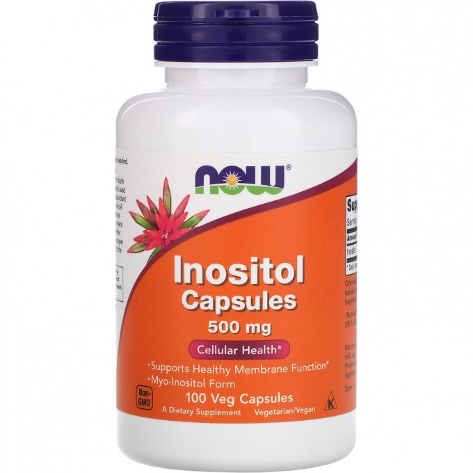 Витамин NOW FOODS Inositol, 500мг, 100 капсул NS*0475 Витамин NOW FOODS Inositol, 500мг, 100 капсул NS*0475