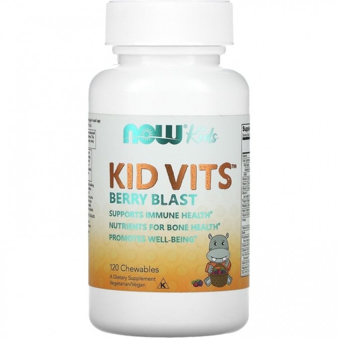 Витаминный комплекс NOW Kid Vits, 120 ягодных таблеток NS3882 Витаминный комплекс NOW Kid Vits, 120 ягодных таблеток NS3882