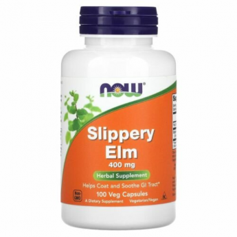 Вяз красный NOW FOODS SLIPPERY ELM 400mg 100 VCAPS